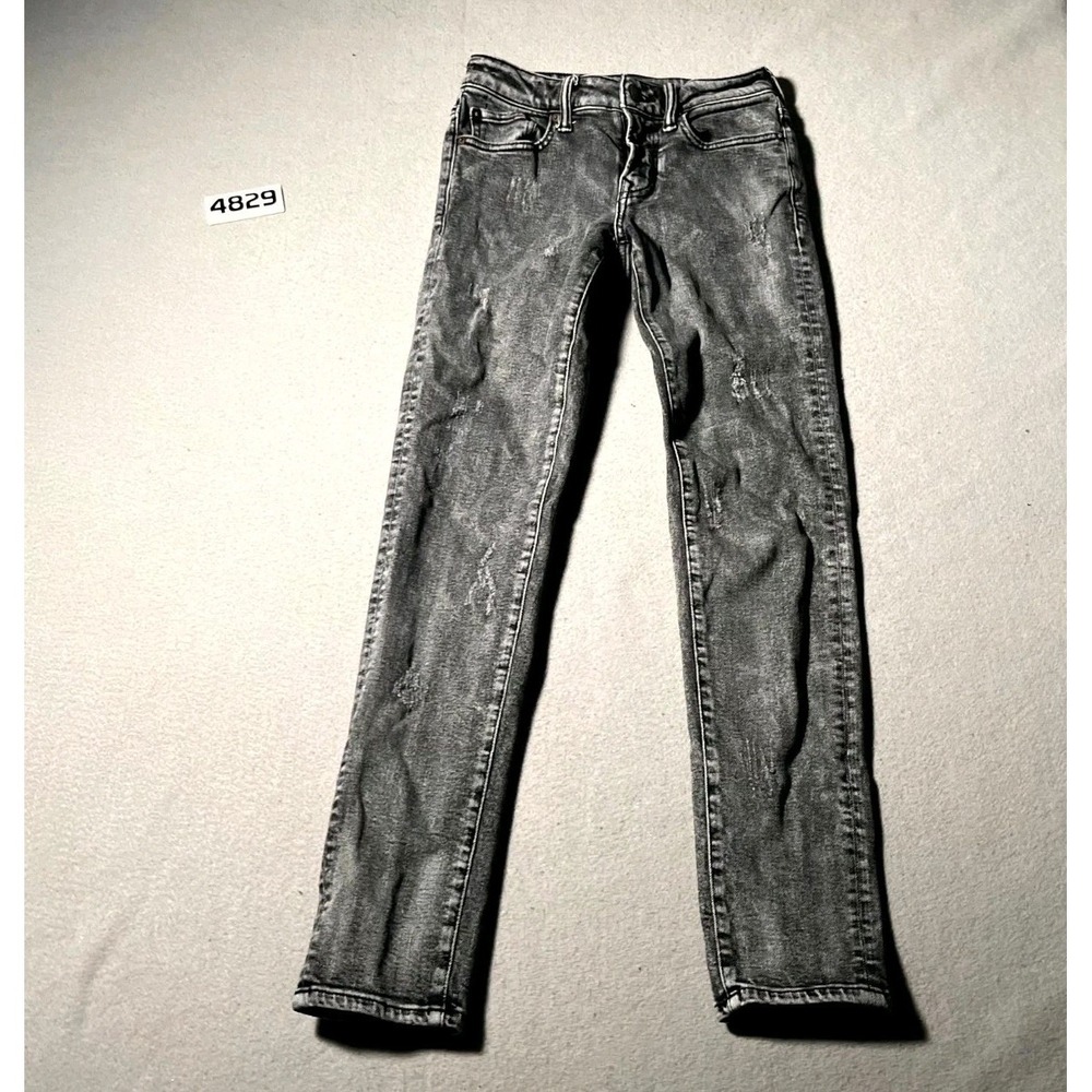 American Eagle Outfitters Jeans Womens 26x30 Gray Distressed‎ Next Level Airflex